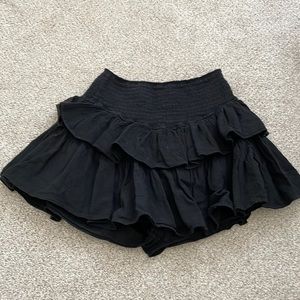 Blanco by nature black ruffle mini skirt size M